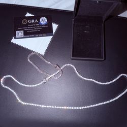 Tenis Chain 24 Inch. Manilla 7.5 inch 