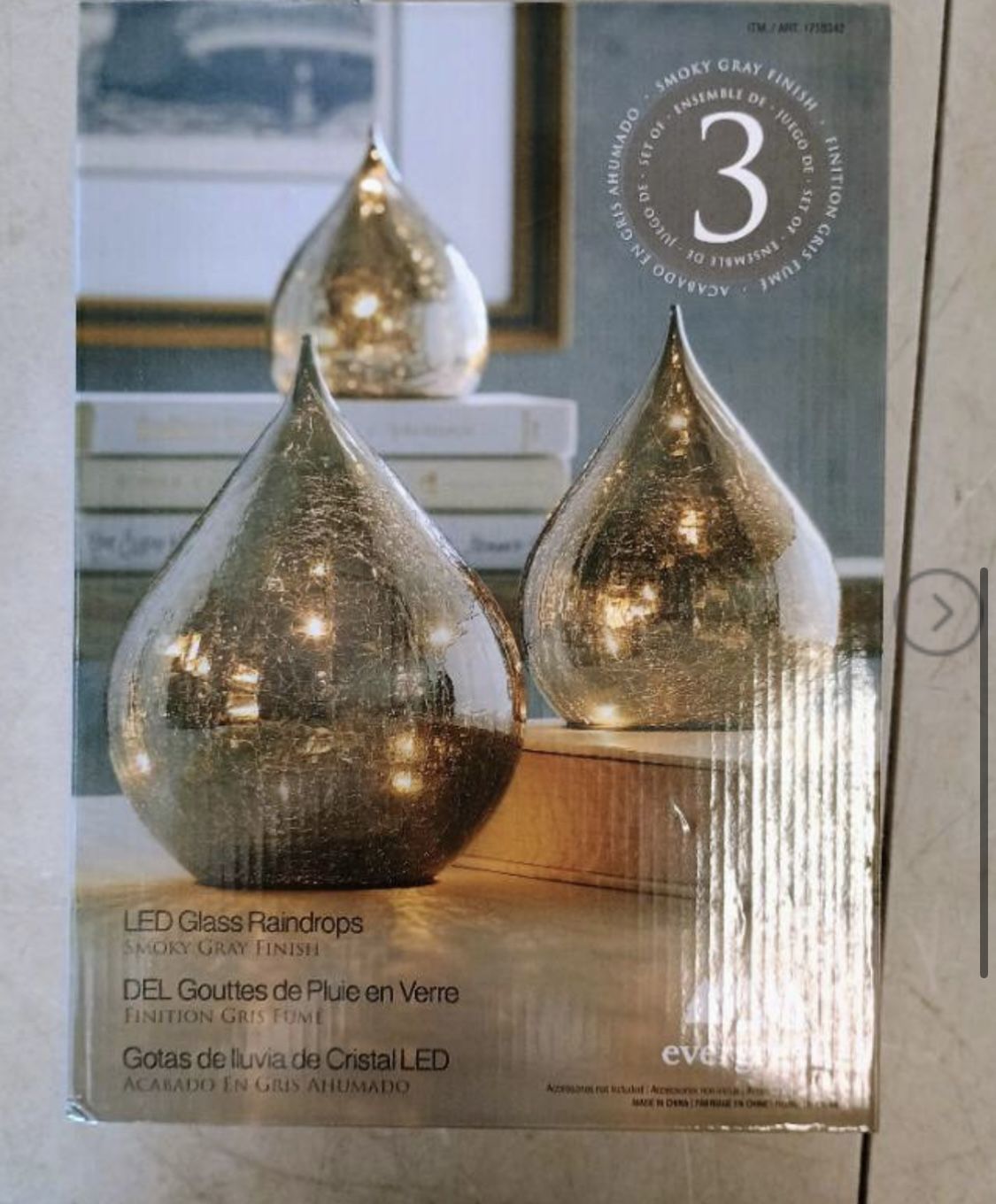 Drops decor lights up