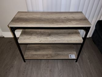 Rustic 3 Tier Console Table