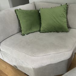 Corner Upholstered Furniture And Ottoman