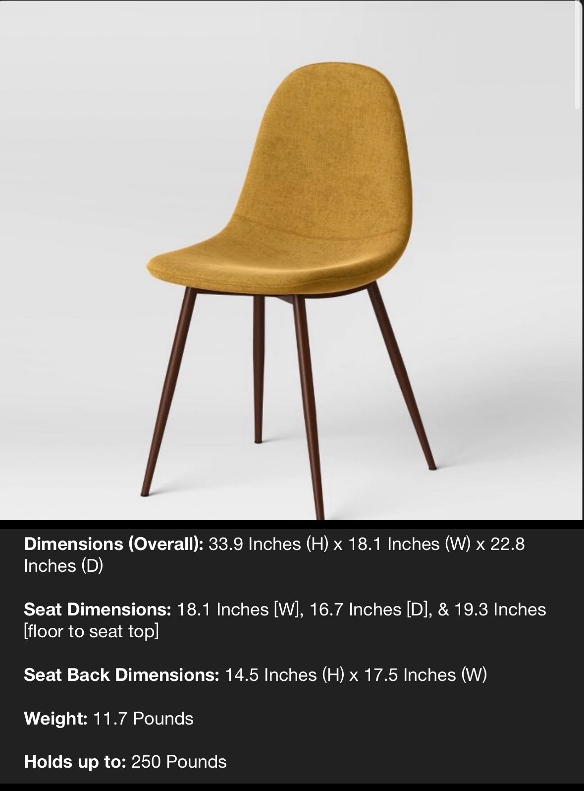 Copley Dining Chair Mustard - Threshold