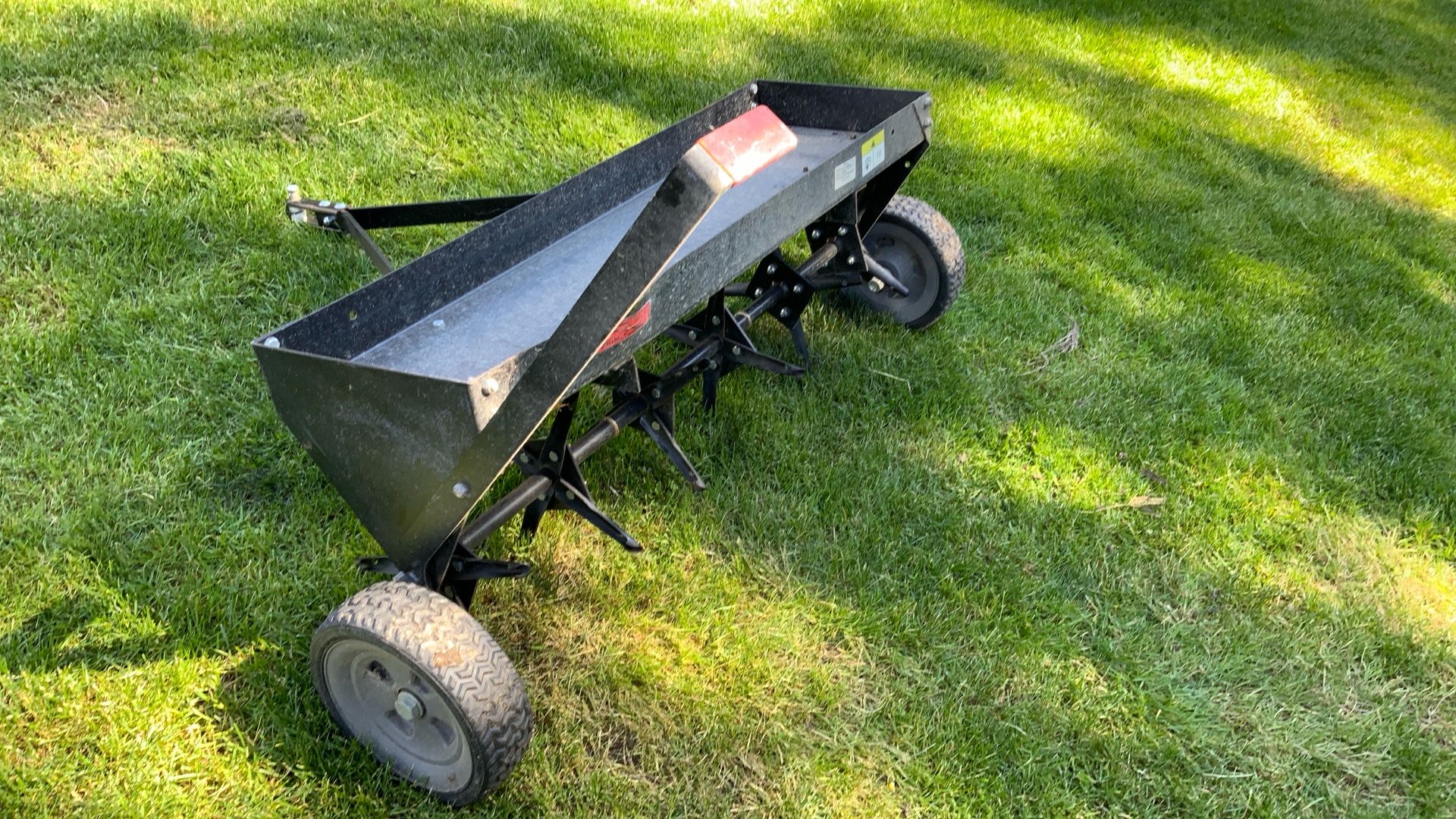 Brinly-Hardy 40 in. Tow-Behind Plug Aerator for Lawn Tractors and Zero-Turn Mowers USED
