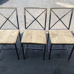 Wicker Bottom Chairs