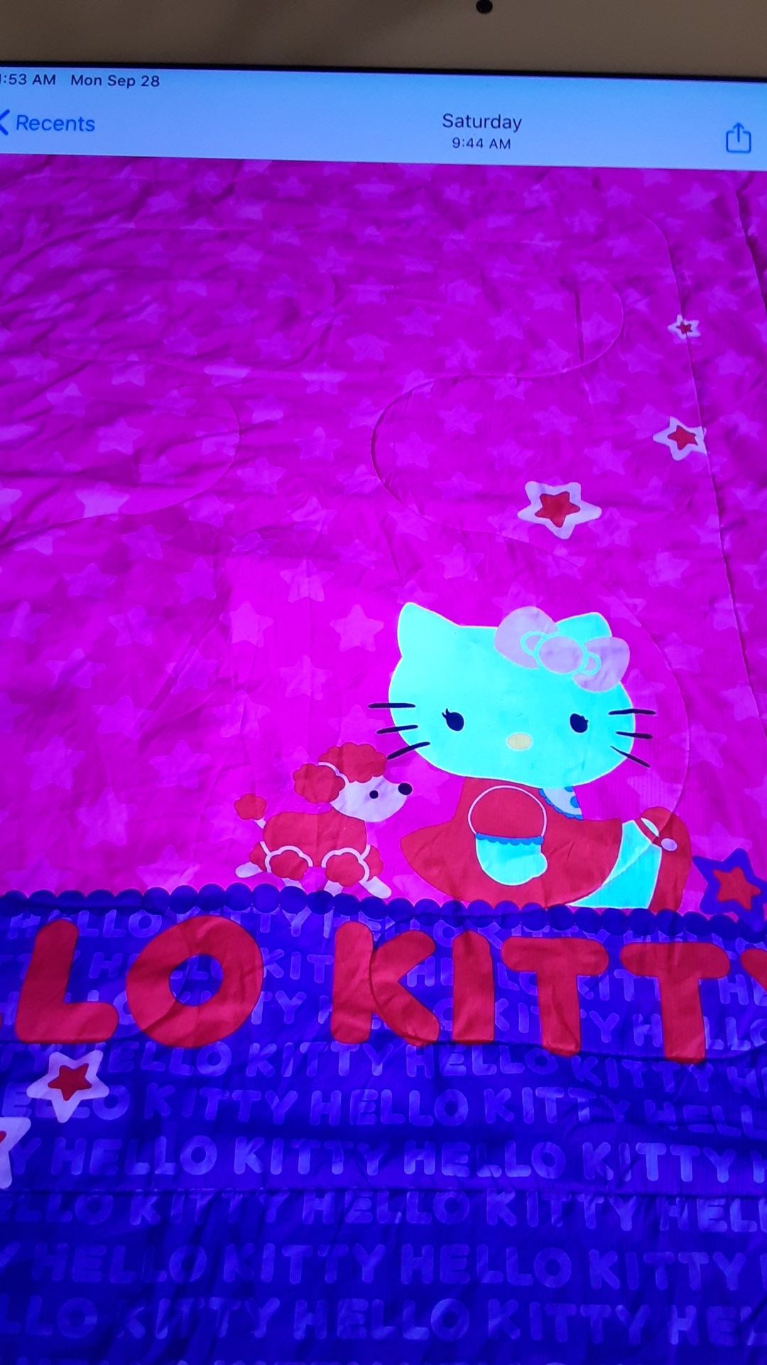 Hello kitty bedding set