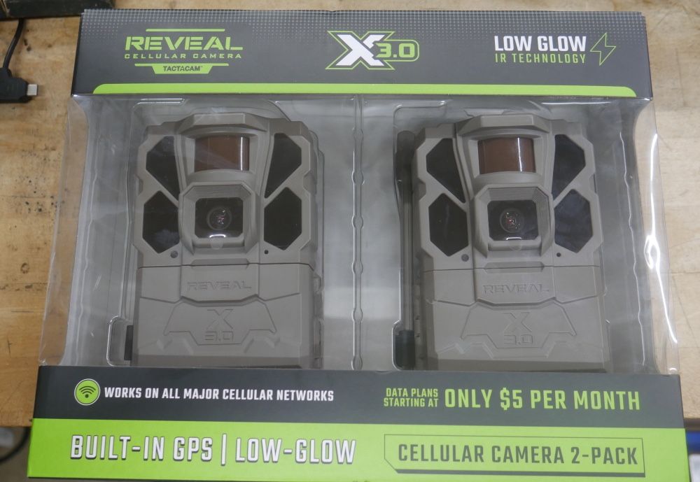 TACTACAM REVEAL RV-XG3-BNDL1 X 3.0 CELLULAR HUNTING CAMERA 2 PACK NEW.