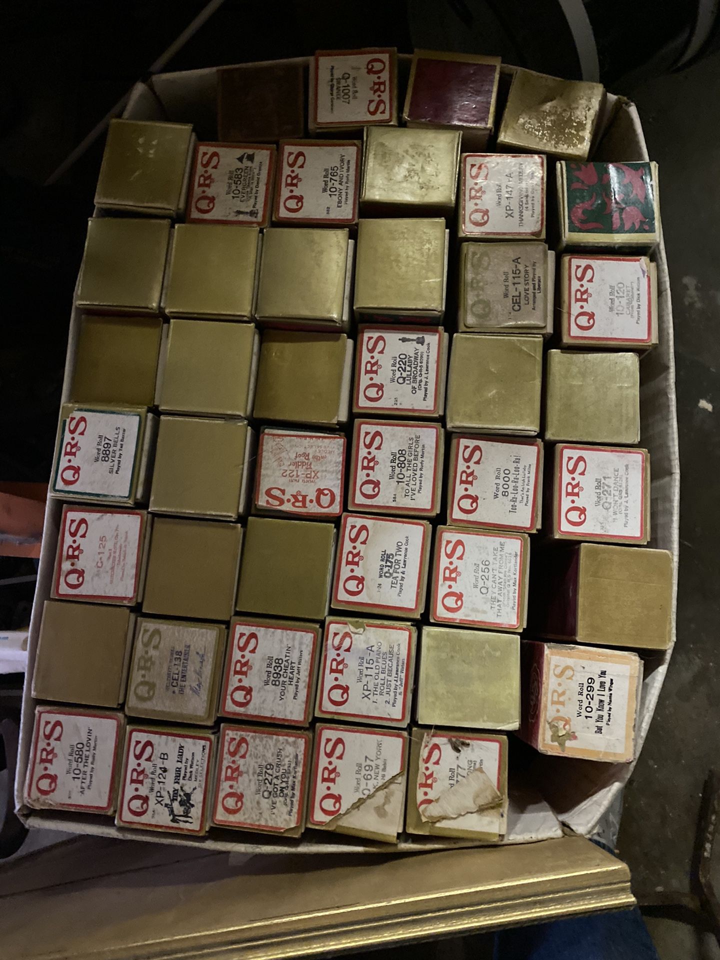 Player piano music rolls