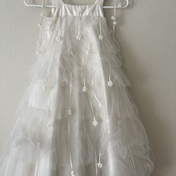 Flower Girl or First Communion Dress off white Girls size 8