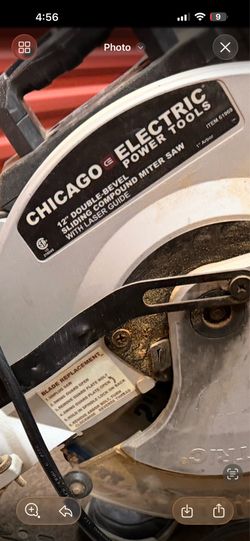 Chicago Electric 10-inch sliding compound miter saw
