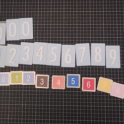 Crafting Numbers Embellishments Bundle BNWOT 