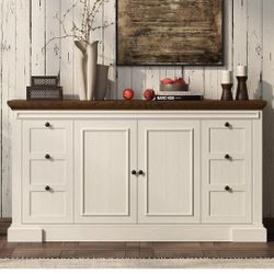 Coffee bar table ( buffet cabinet storage)