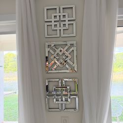 Z gallerie mirrored geometric square panels 3