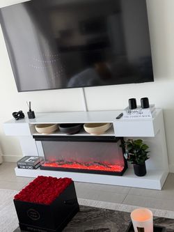 Fire place tv stand
