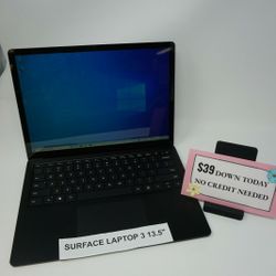 Microsoft Surface Laptop 3 13.5 inch 256GB - $39 Down Today