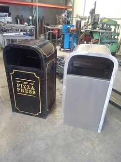 Commercial Metal Trash Receptacles – Disneyland style bin