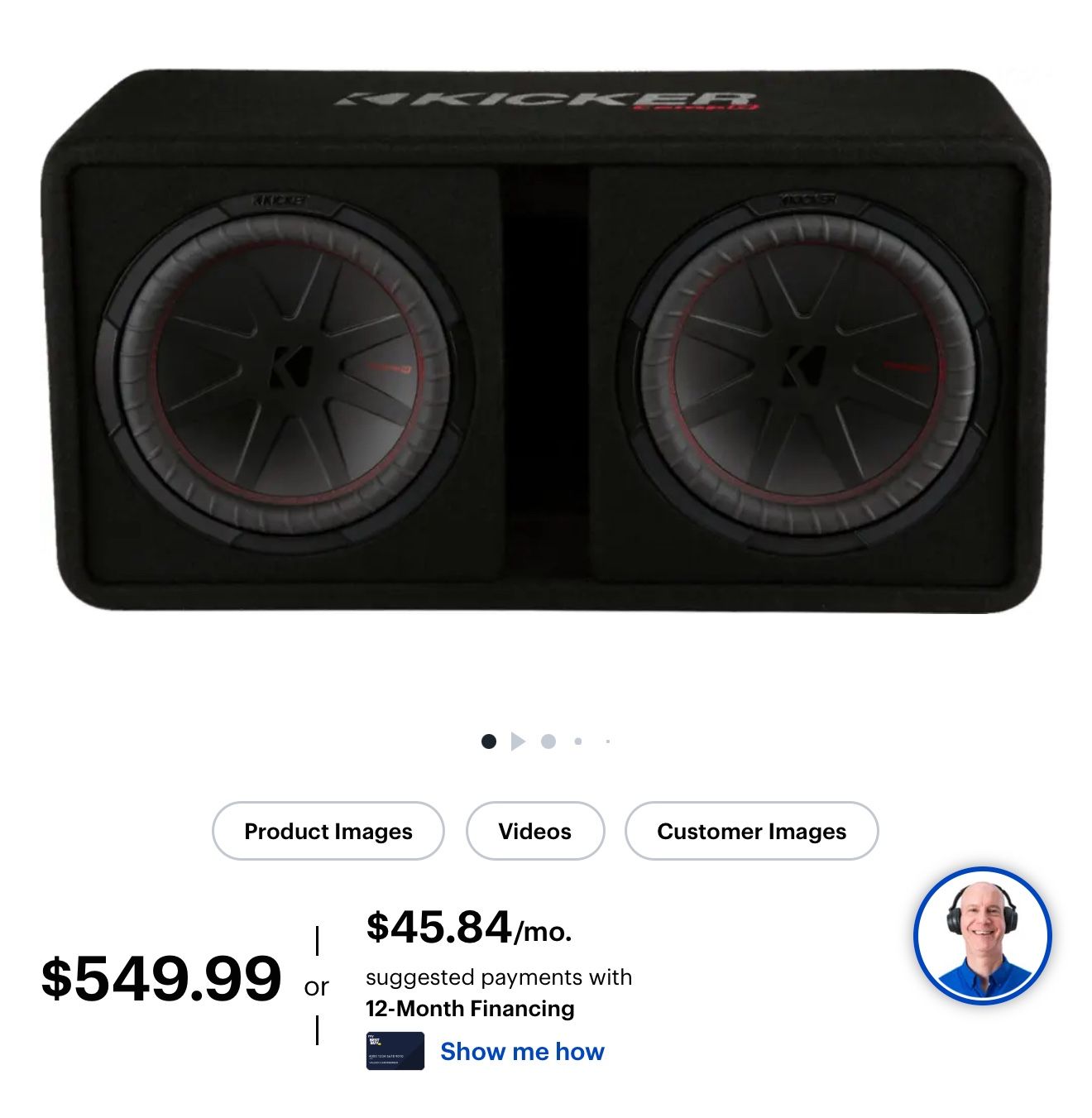 🔥SALE!! KICKER CompR Dual 12 Dual Voice Coil Ohm Subwoofers