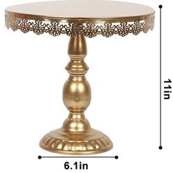 Gold Metal Cake Stand 