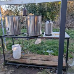 20 Gallon Nano Brewing System Stand Burners And Tanks