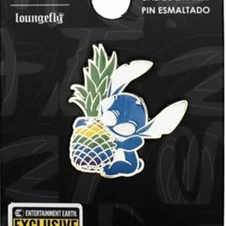 Lilo & Stitch Rainbow Pineapple Stitch Enamel Pin Entertainment Earth Exclusive