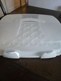Cupcakes or cake Carrier with top handle 3 in 1