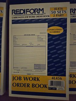 Invoice job order forms