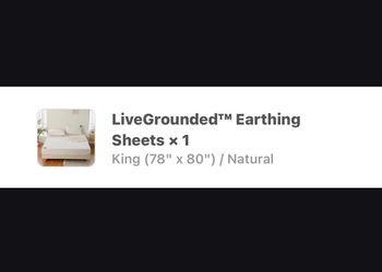 LiveGrounded King Earthing Sheets + Cord
