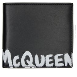 Alexander McQueen Black Graffiti Wallet