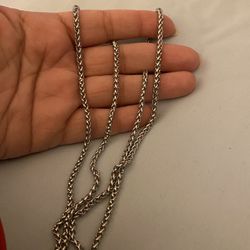 Mens Fashion Stainless Steel Chain Necklace 28 In 