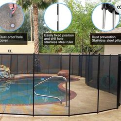 Brand New Pool Safety Fence 4'x60', Gate, And Installation Tools