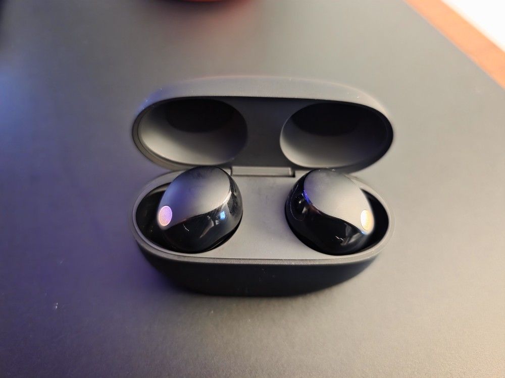 Sony - WF100OXM5 True Wireless Noise Cancelling Earbuds - Black