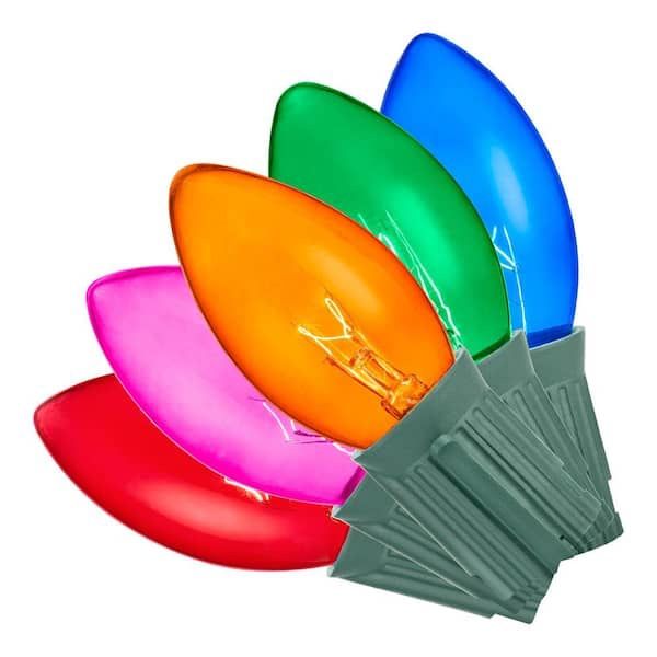 Christmas Navidad. 25 C9 Color Lights. REGULAR GLASS BULBS. New/ Nuevo! -35ave & Glendale
