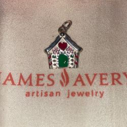 Enamel Gingerbread House Charm 