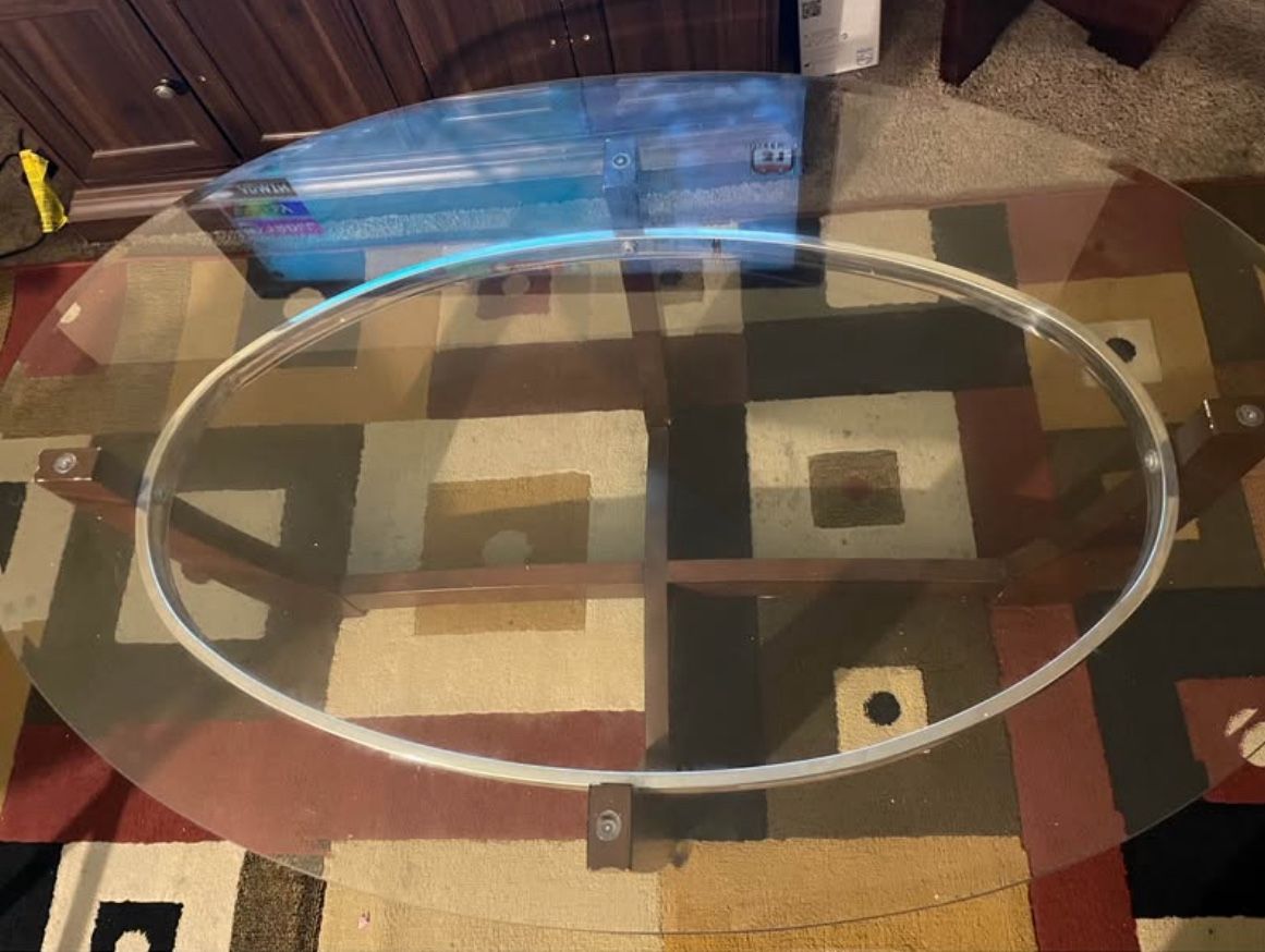 Glass Coffee Table With Two End Tables
