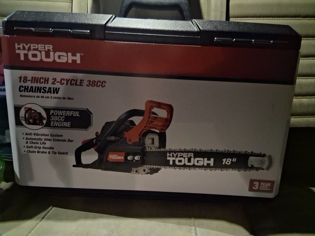 18" Hypertough Chainsaw NEVER OPENED
