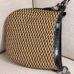 Brighton Woven Crossbody / Shoulder Bag 🖤🤎👜