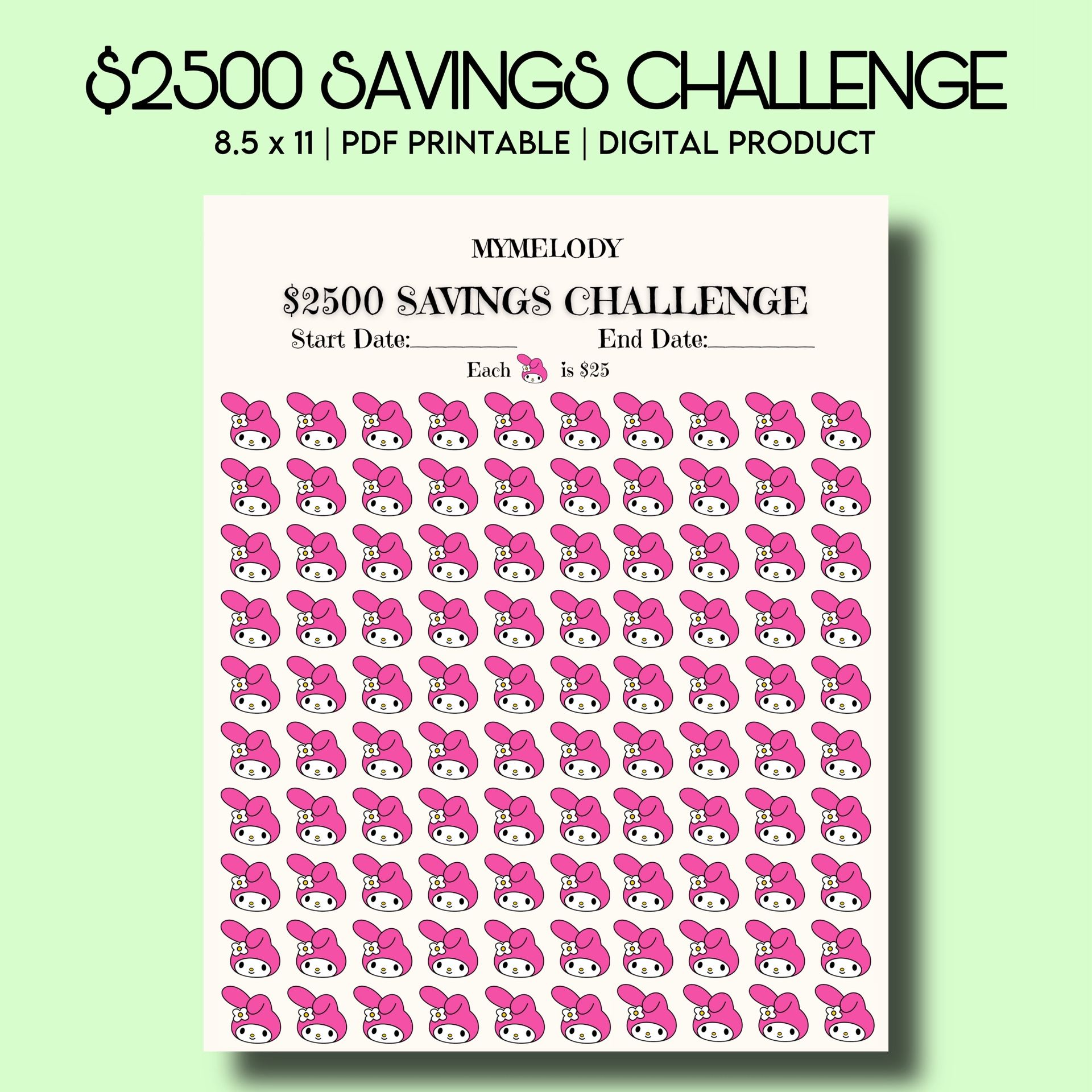 2.5K Mymelody Savings Challenge