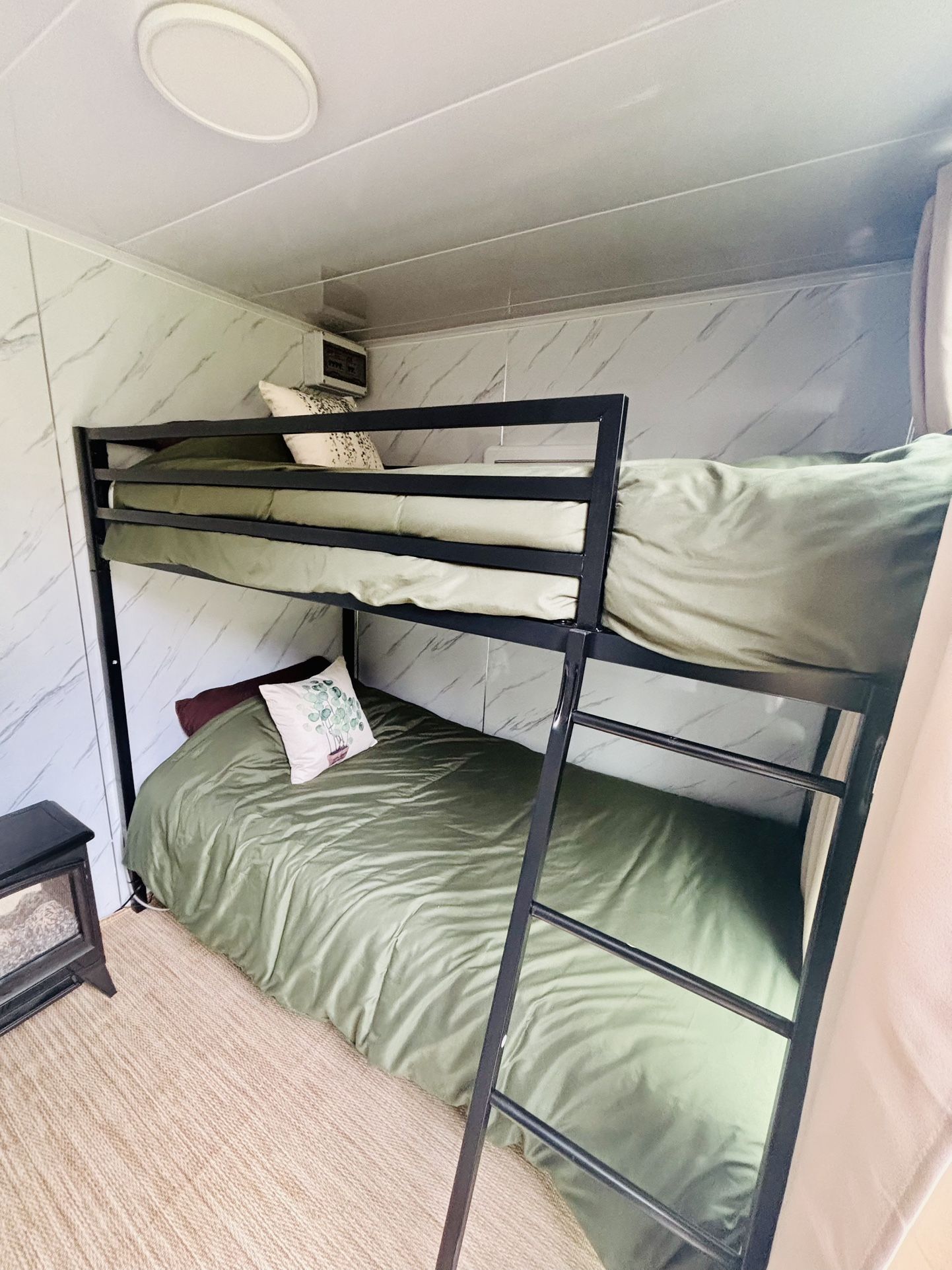 Brand New Twin Bunk And Mattress With Bedding
