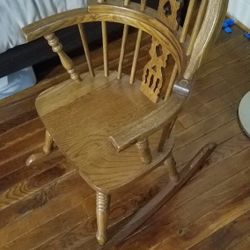 wood rocking chair for kids 