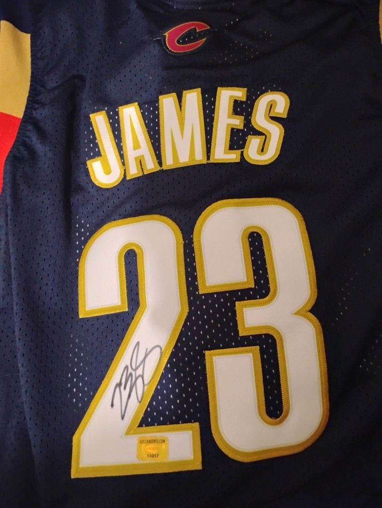 LeBron James Signed Autograph Jersey COA Cleveland Cavaliers Lakers Auto