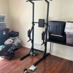 At Home Pull Up And Dip Bar