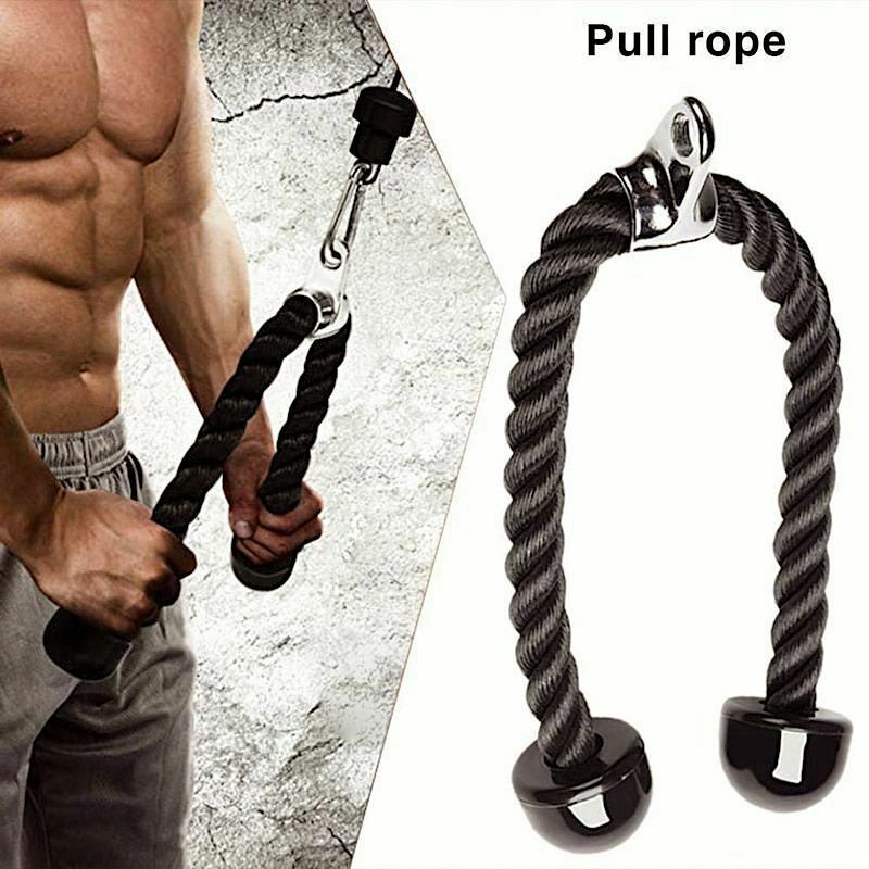 π₯ BRAND NEW Fitness Equipment Nylon Drawstring Puley Rope Biceps Triceps Exercise Rubber New