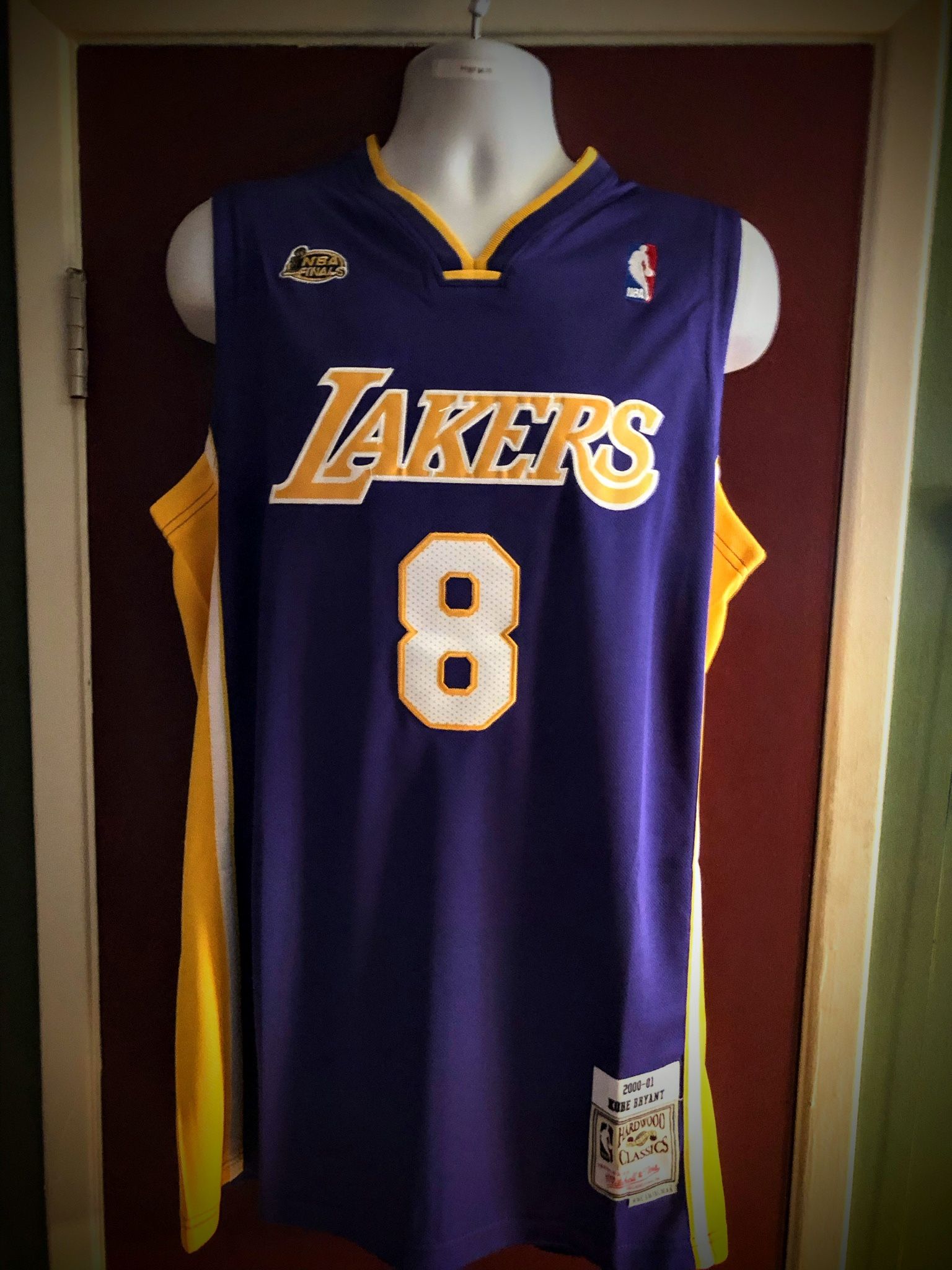 Los Angeles Lakers #8 Kobe Bryant 2001 NBA Finals Jersey S.M.L.XL.2X