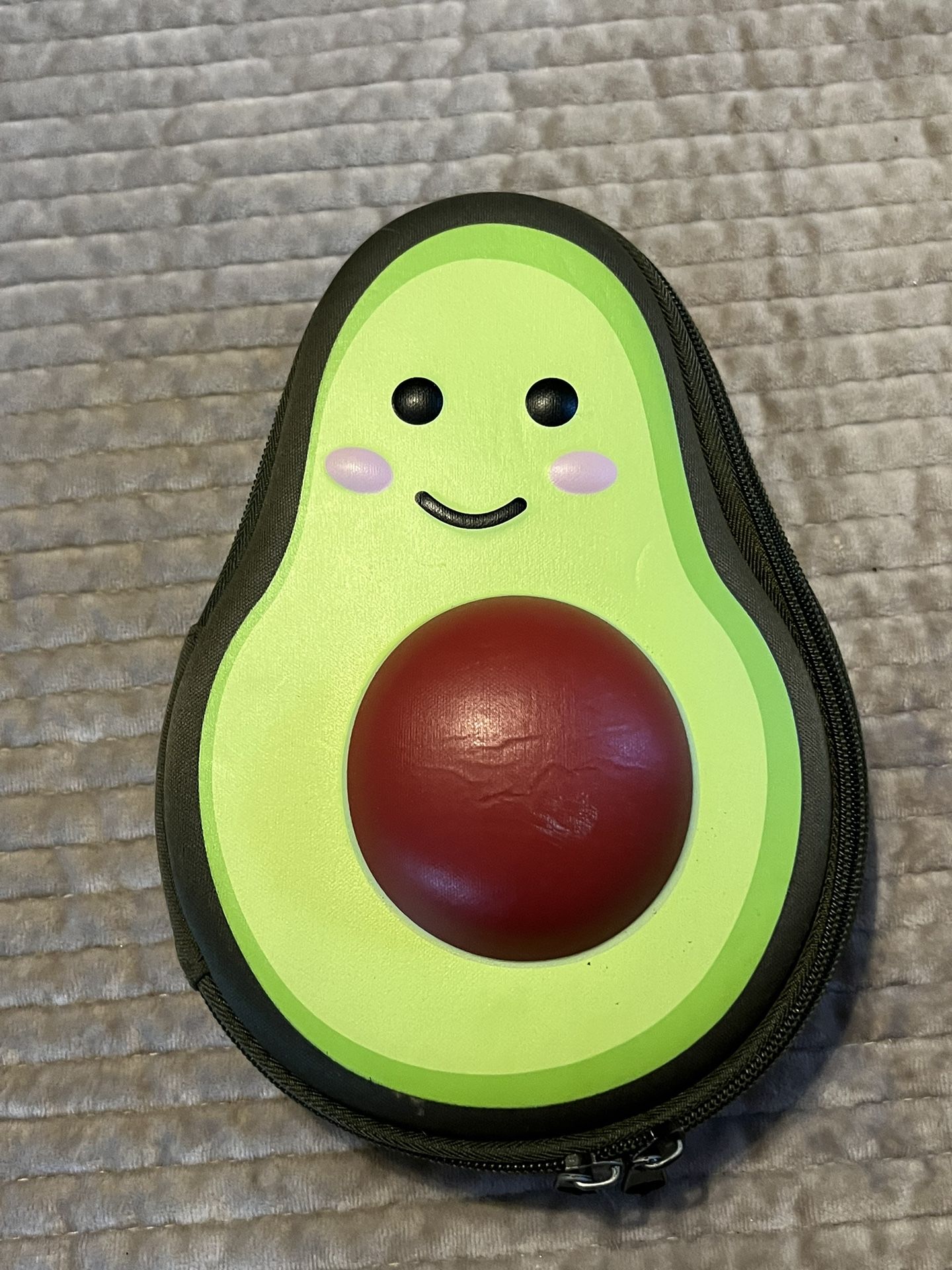 Avocado Shaped Zipper Pouch