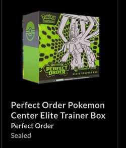 POKEMON ELITE TRAINER BOXES (1) PITCH BLACK ETB & (1) PERFECT ORDER ETB -
