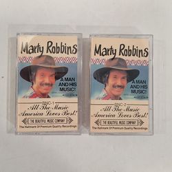 Marty Robbins Cassette Tapes ~ Set of 2 ~ A Man And His Music Albums 1 & 2