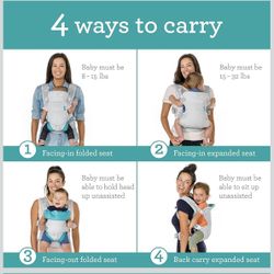 Infantino Baby carrier Light Grey Mesh 