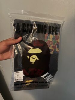 Bape tee size small (dry washed so fits but tighter)