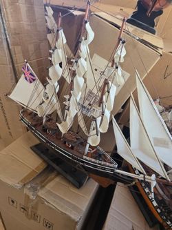 30" Wooden Cutty Sark Tall Ship Model – Nautical Maritime Decor