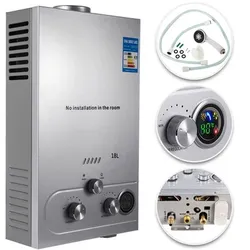 Tankless hot water heater 18 L Propane