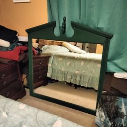 Wood Bedroom Mirror (Painted)