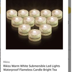 12pcs Waterproof Flameless Tea Light